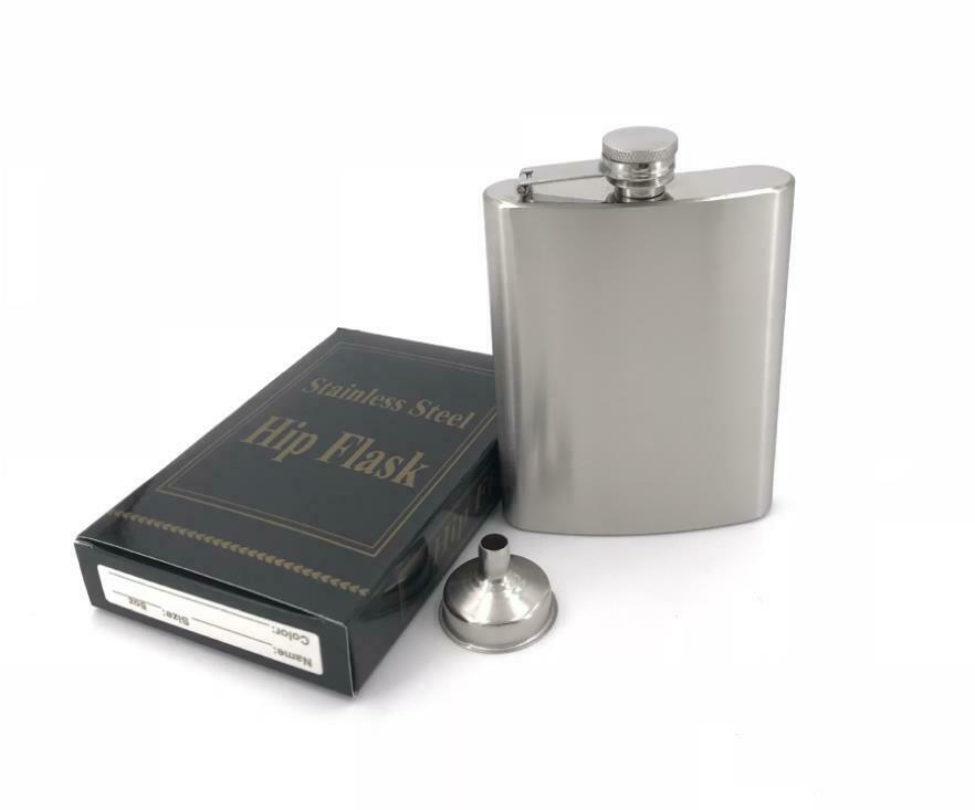 8 ounces bottle and funnel Material: stainless steel  Size: 93*22*136mm  The num