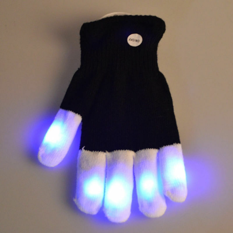 Winter Novelty Party Glow Party Supplies Glowing Glove LED Rave Flashing 1Pc