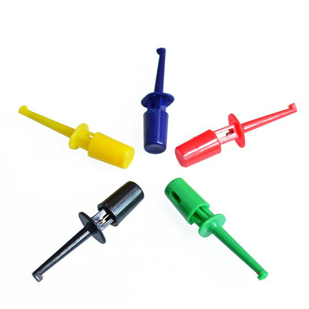 10PCS Clamp Lead Wire Cable Electronic Multimeter Grabber Test Probe Test Hook