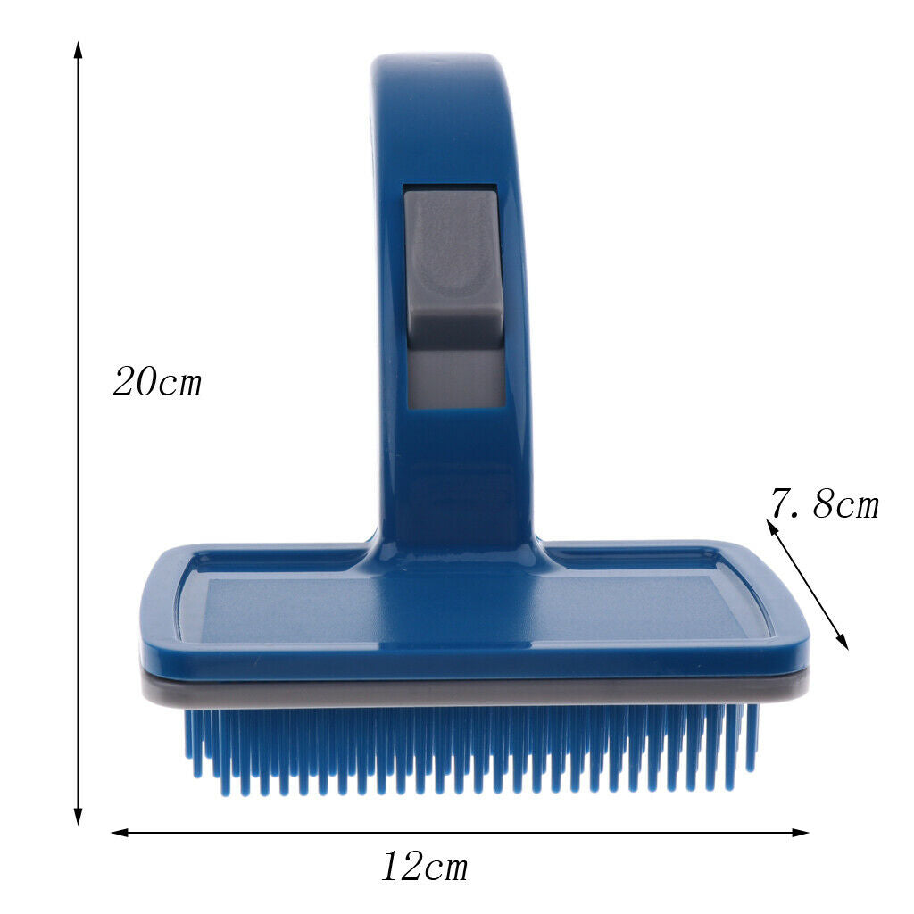 Dog Cat Grooming Brush Tool for Keeping Pets Neat And Clean - Blue