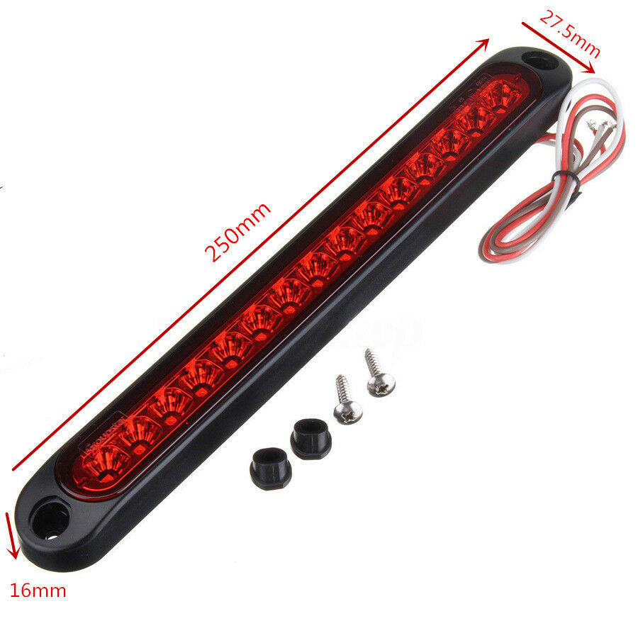 10-30V Red 15 LED Stop Tail Brake  Light for Trailer Truck Caravan UTE Pickup