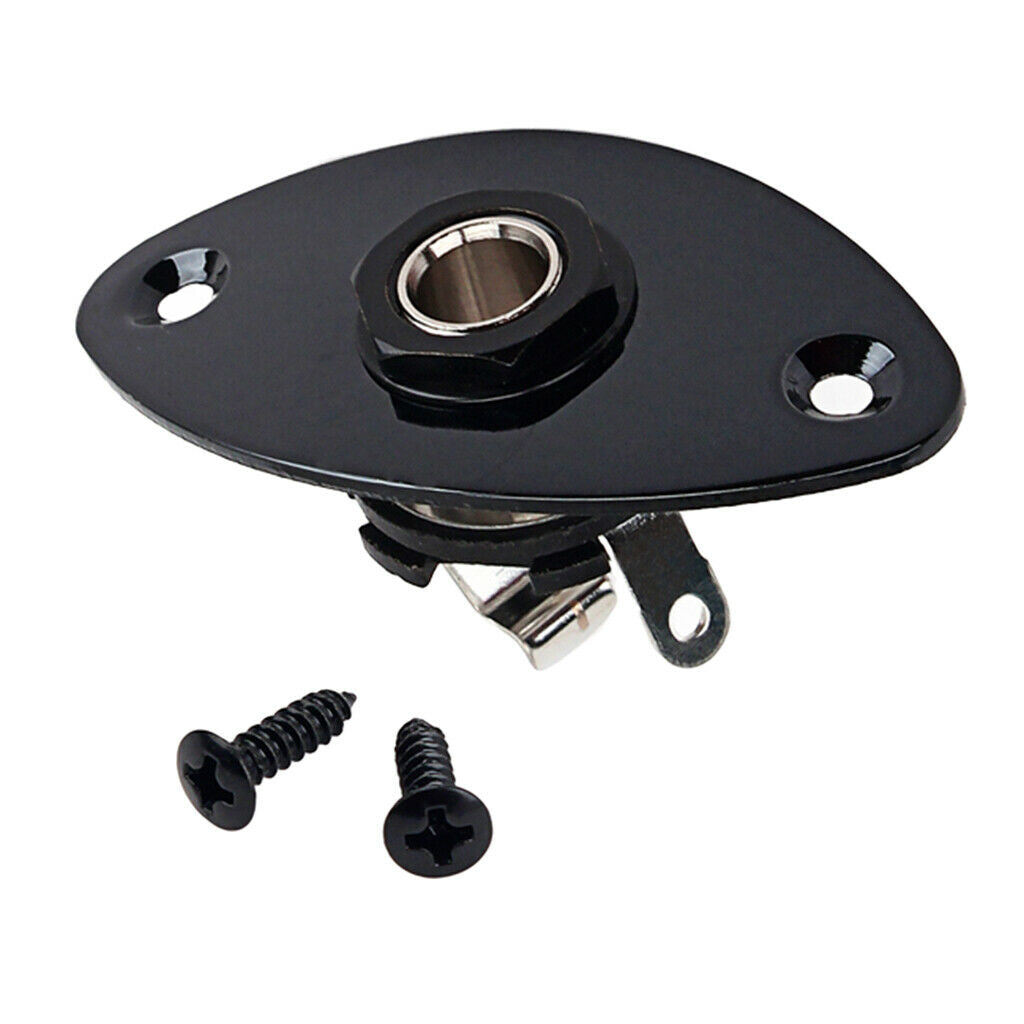 Oval Guitar Socket Plate For Electric Bass Cigar Box Spare Parts