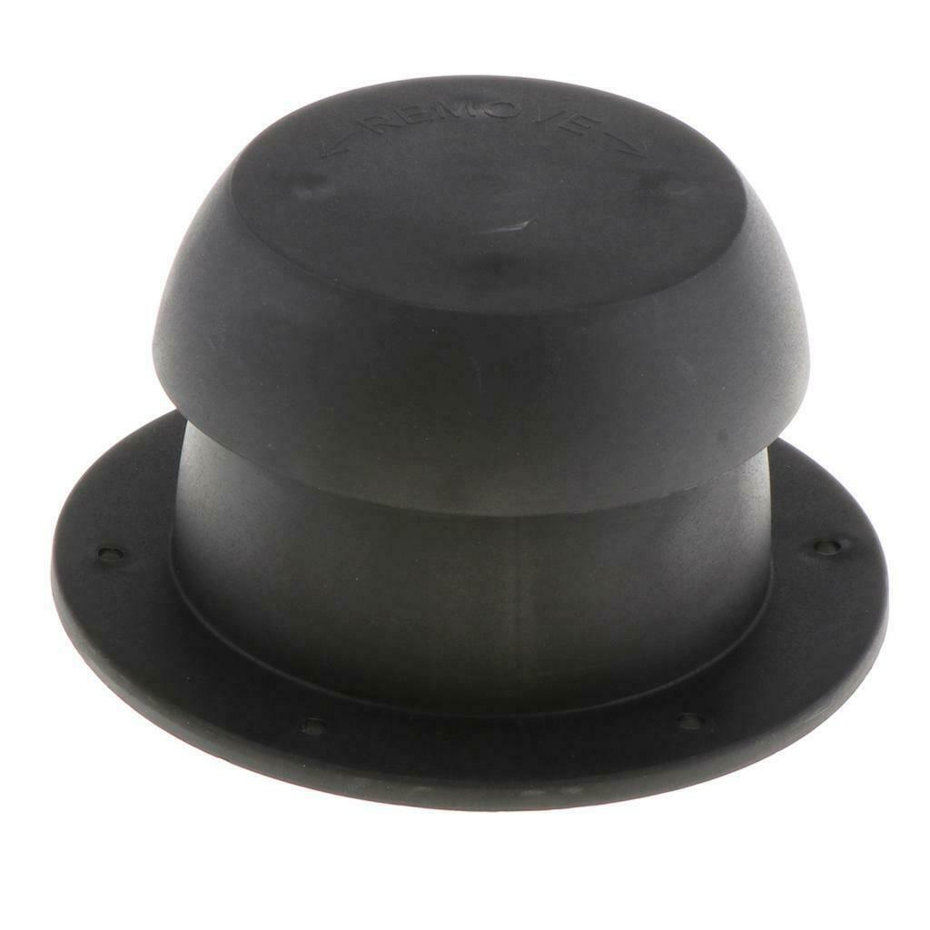 Mushroom Head Black RV Trailer Roof Exhaust Outlet Vent   Top Mounted