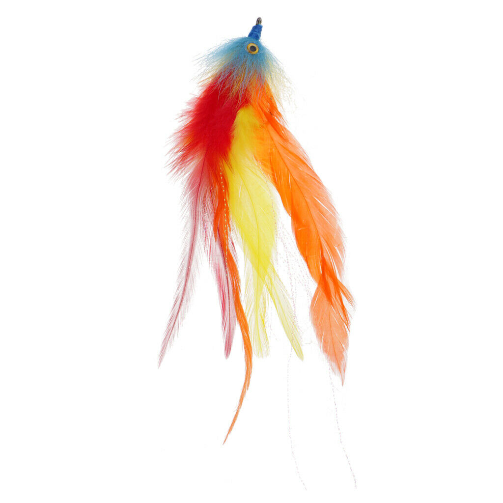 2 Pieces Fly Fishing Flies Big Streamer Assortment Vibrant Color Fishing Lures