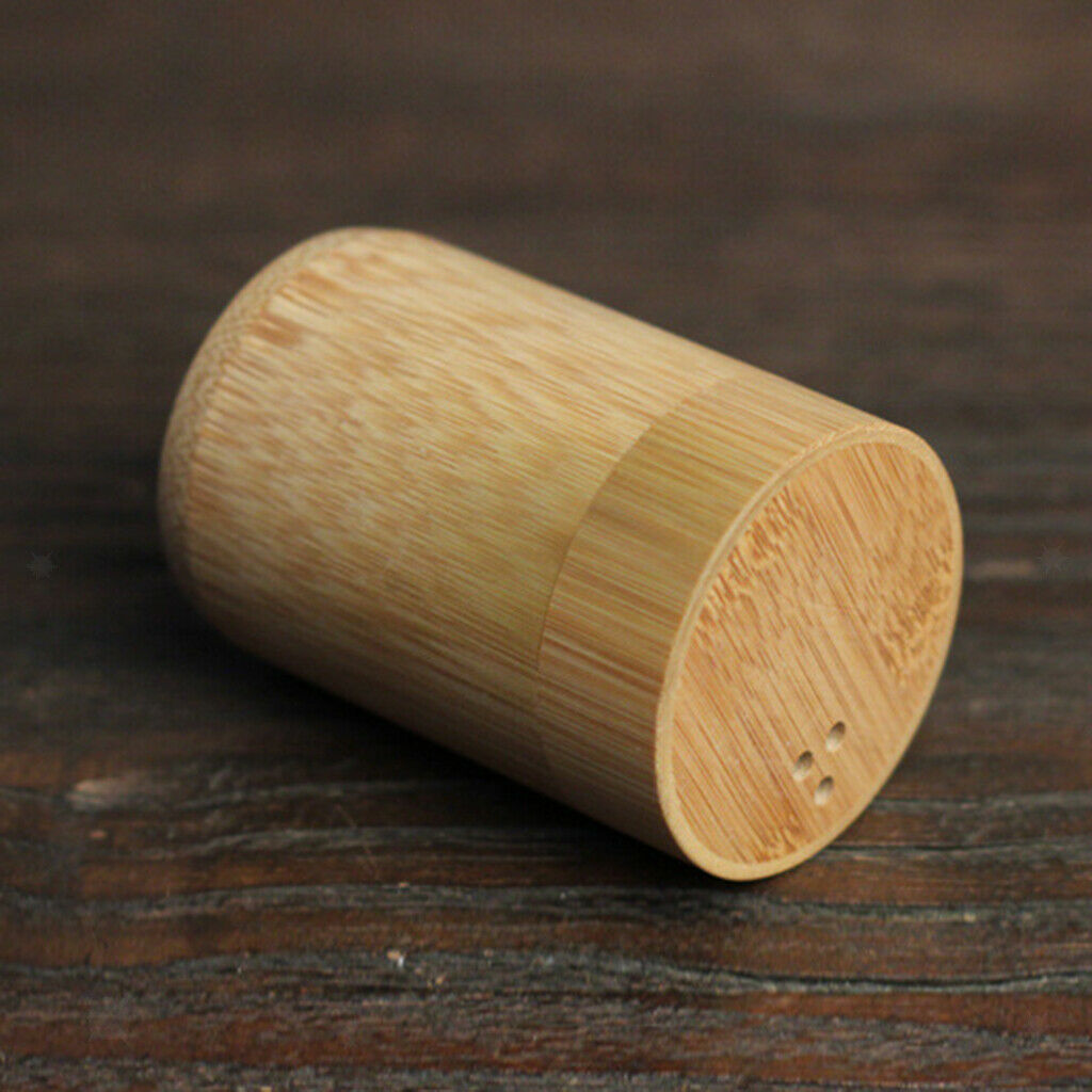 Toothpick Dispenser Holders Bamboo Storage Organizer Travel Home