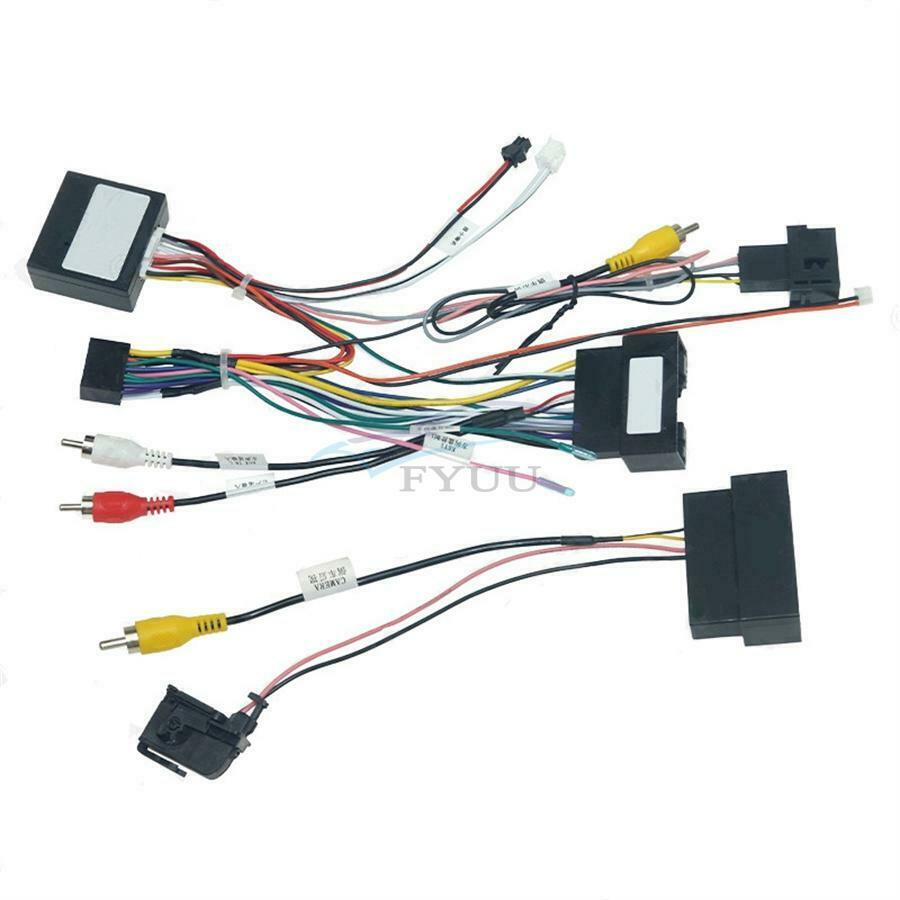 1×Car 16PIN Android Stereo Power Wiring Harness For Ford Explorer 18+ Edge 15-18