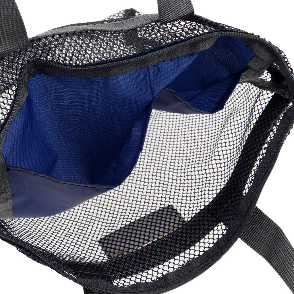 Quick Dry Shower Oxford Toiletry Bath Organizer Tote Bag for Camping - Blue