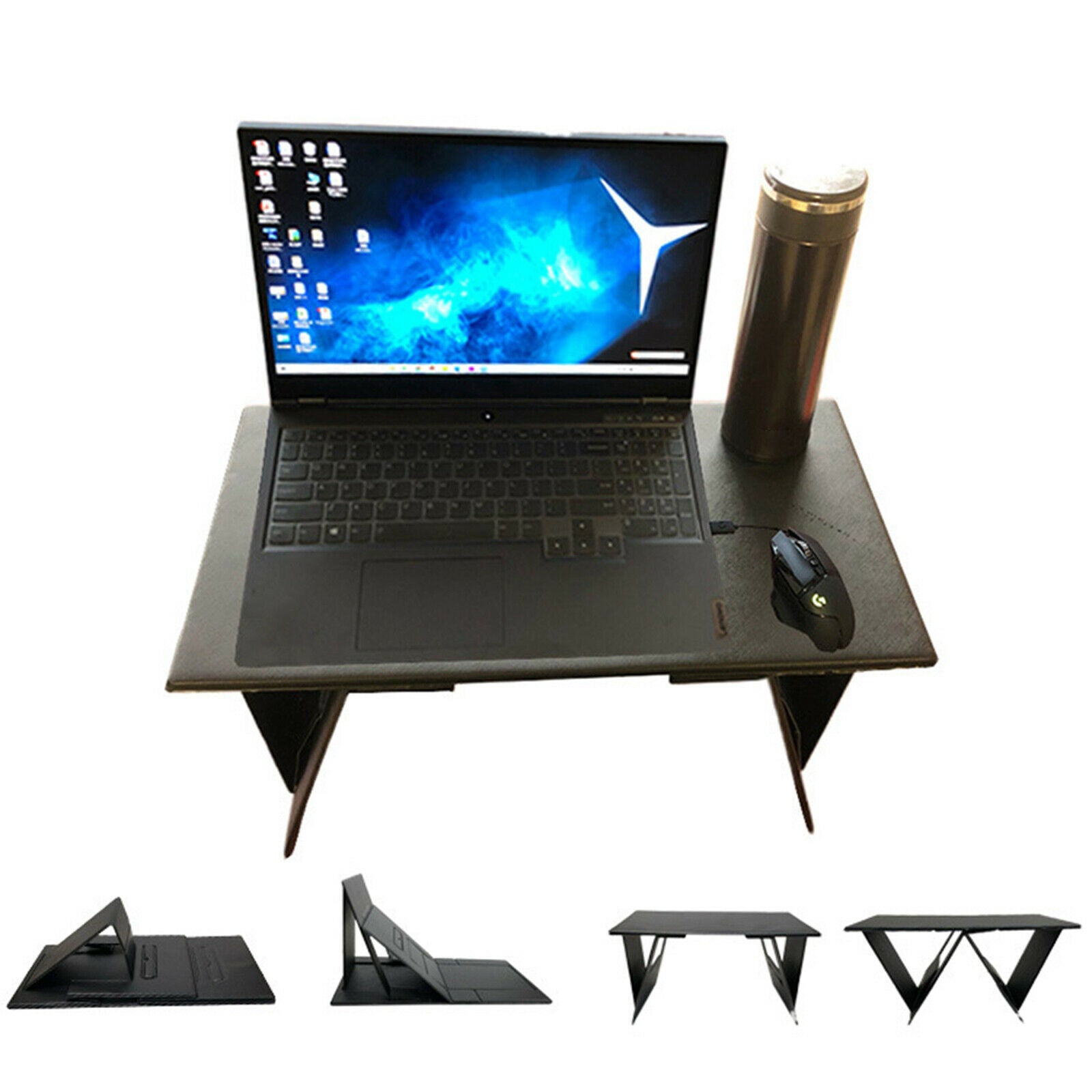Laptop Stand Foldable Compatible with 10-17" Laptops for Work Home Sofa