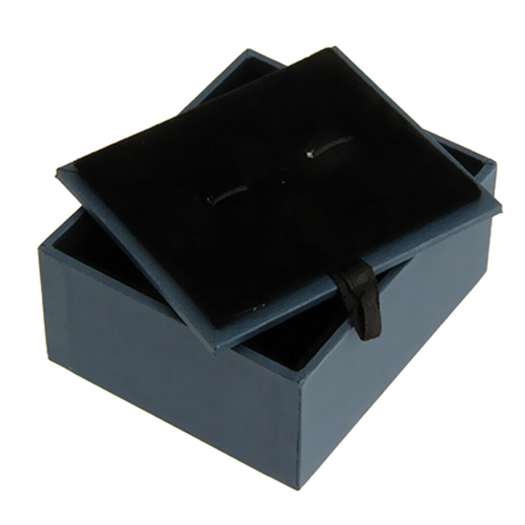 Luxury Storage Display Box Case Holder for Cufflinks Studs Rings Trinkets