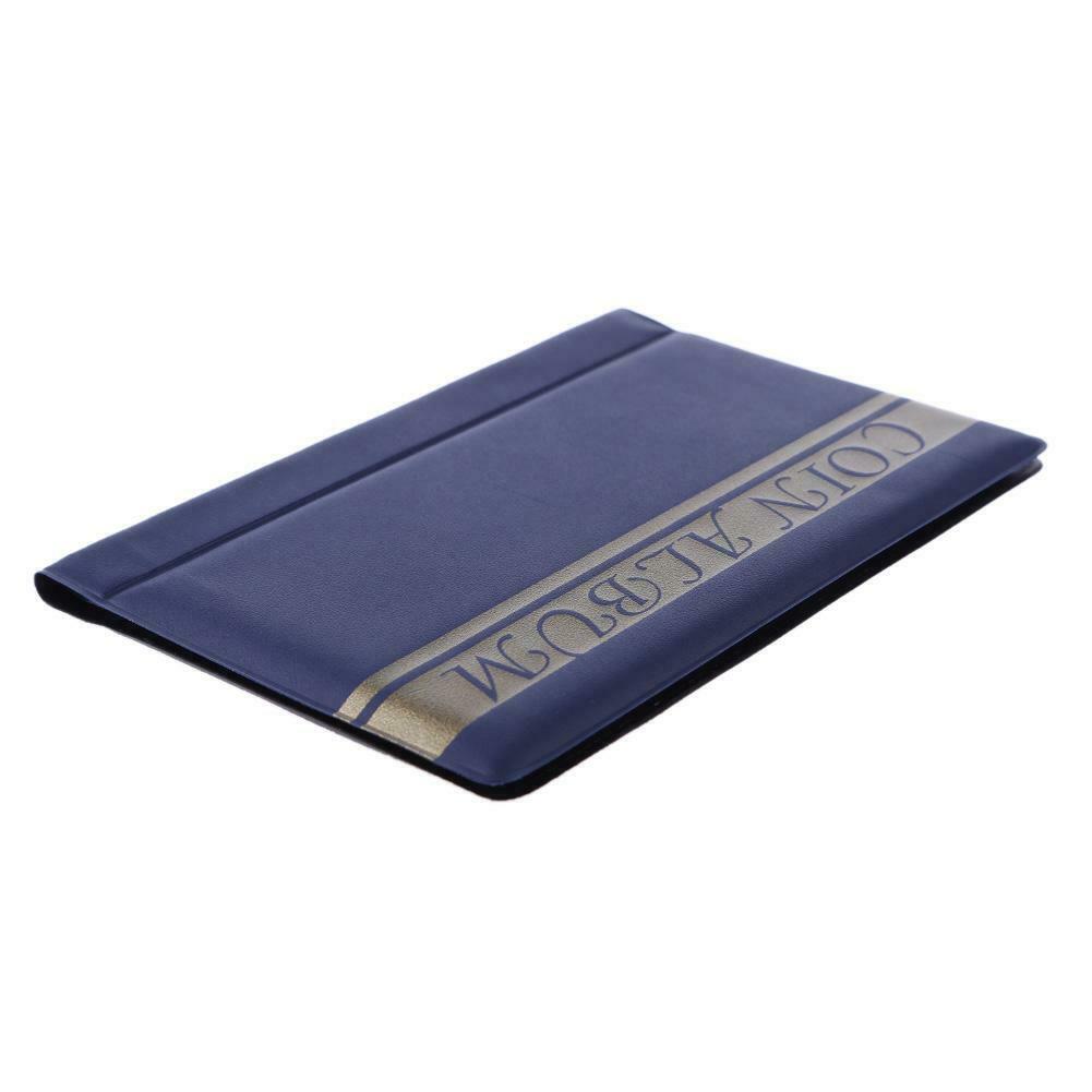 120 Slots Coin Album Holder Storage Collection Collecting Stock Pocket