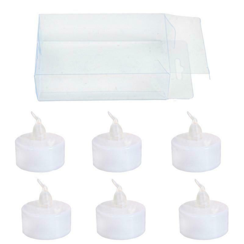 6pcs Color Changing LED Tea Lights Flameless Tealight Candle with Colorful Light