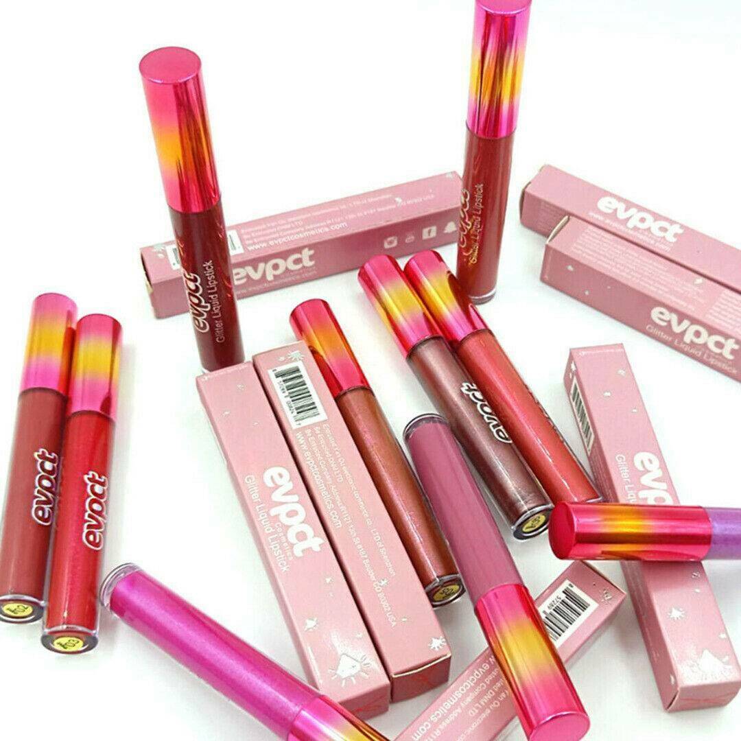 Long Lasting Lip Liquid Matte Metallic Women Glitter Lipstick Lip Gloss Makeup~