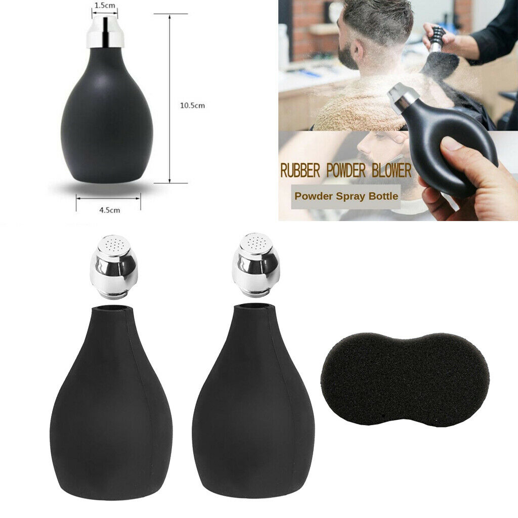 2Pcs Empty Talc Powder Blower Puffer Barbers Talcum Dispenser for Neck