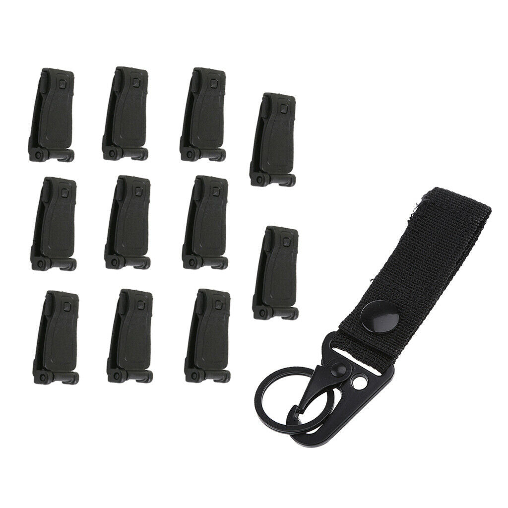 Nylon Carabiner for Belt with Carabiner And 10 Piece Buckle Hook