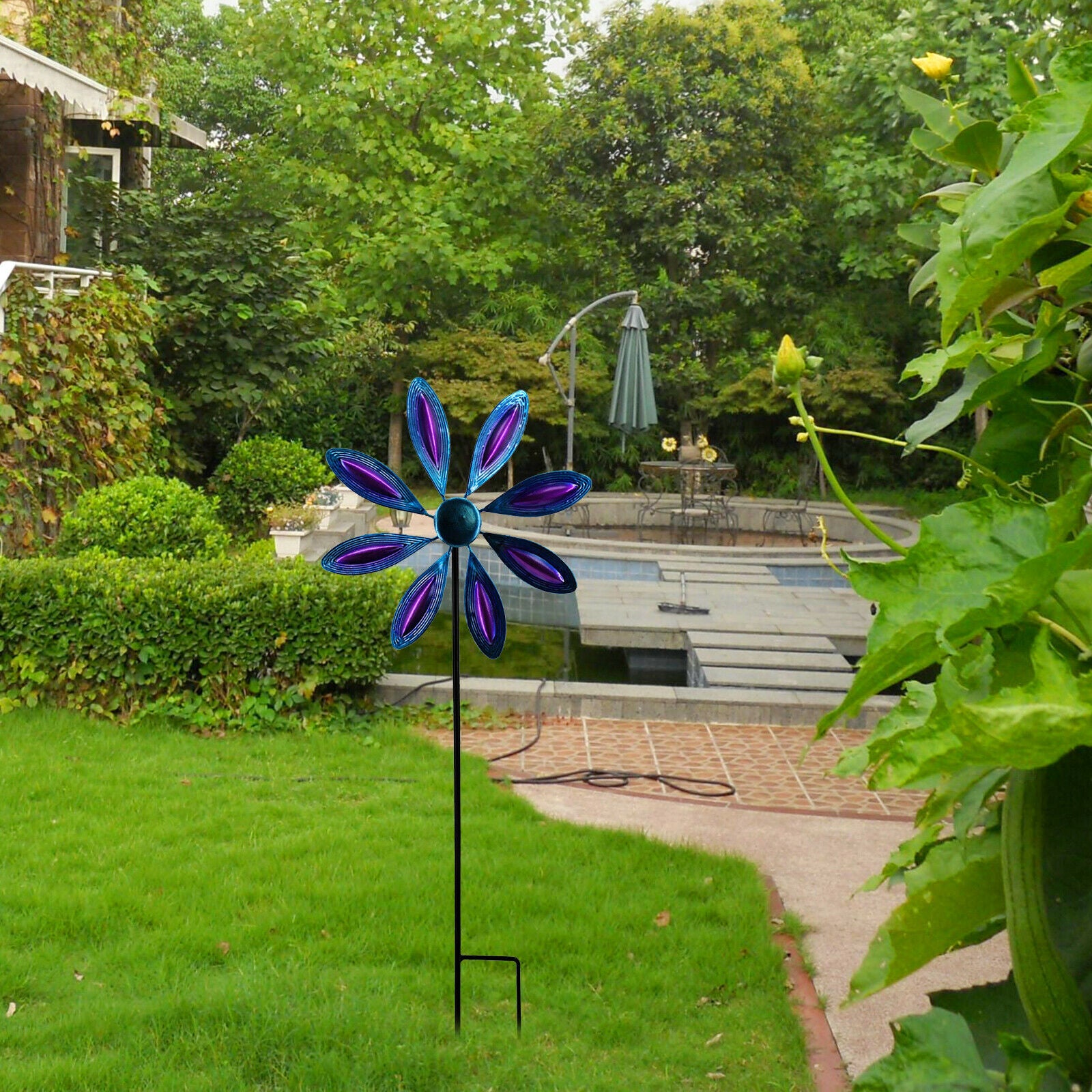 Garden Pinwheels Whirligigs Windmill Toys for Kids Yard Decor Garden Stakes