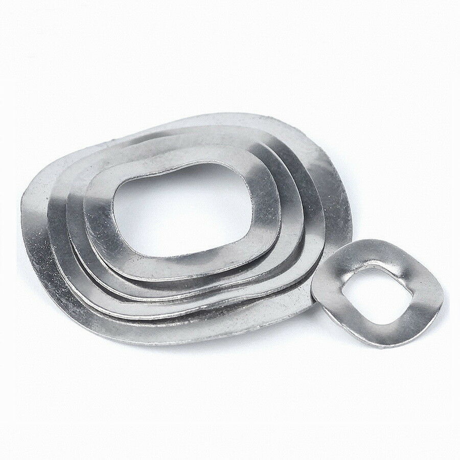 80pcs M3,4,5,6,8,10,12,16 Wave Wavy Spring Crinkle Washers Kit A2 304 Stainless