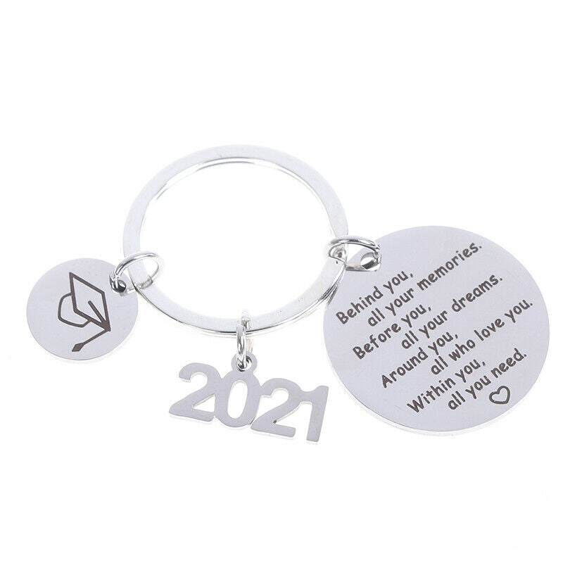 Believe in yourself and Happiness Inspirational Keychain Gift for 2 KPM Kt