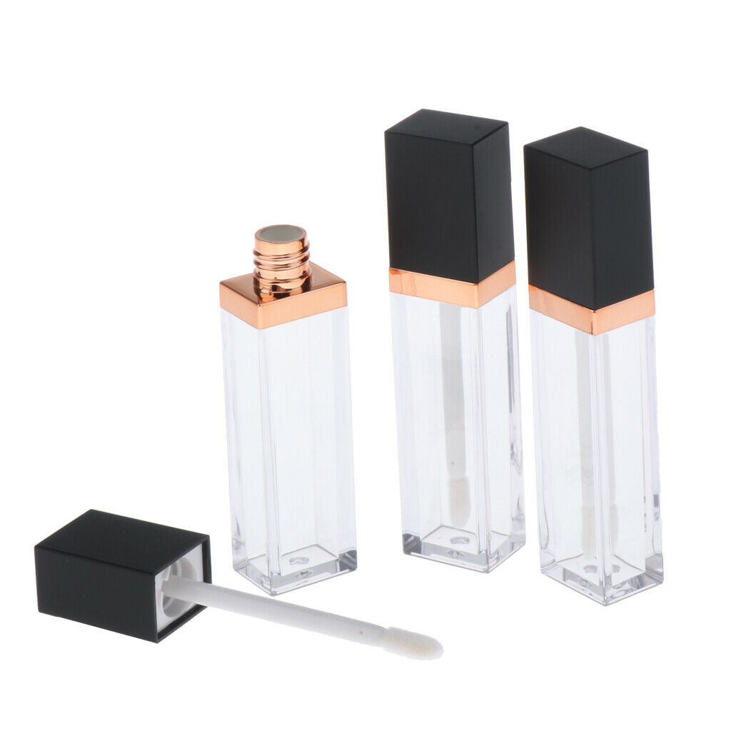 3x Plastic Makeup Lip Gloss Tubes Refillable Lip Tint Eyelash Oil Bottle 7ml