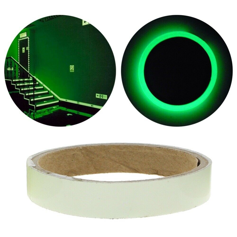 1M Glow In The Dark Tape Stickers Luminous Night Safety Warning Floor Stairs DIY
