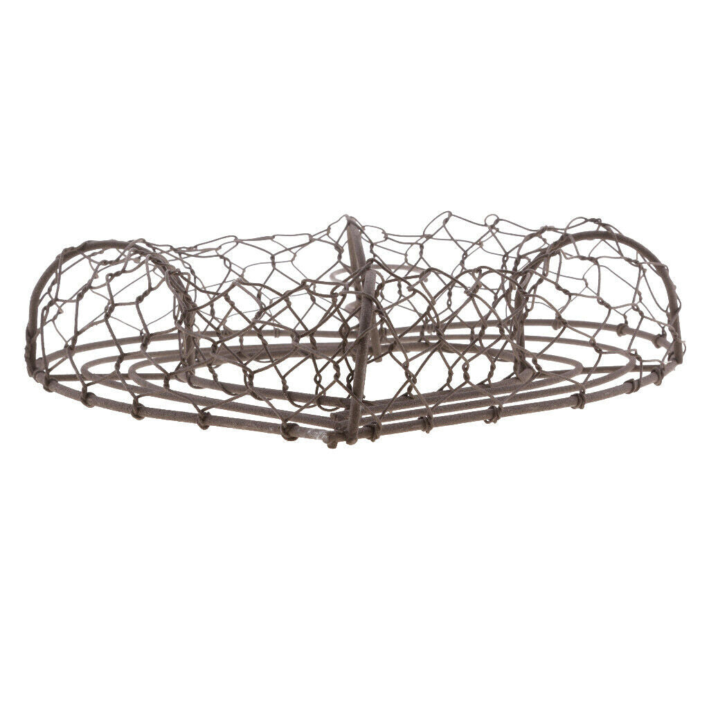 14cm Rustic Iron Wire Heart Shape Succulent Pot Iron Hanging Planter Plant,