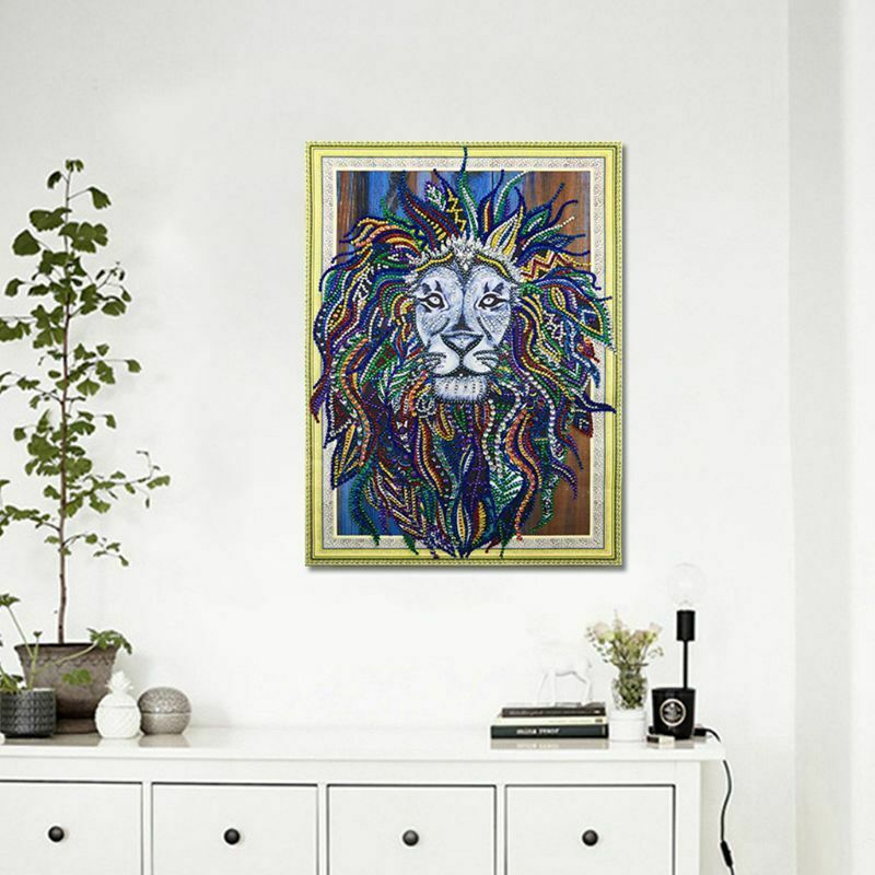Lion DIY 5D Special Diamond Painting Embroidery Rhinestone Cross Stitch Kit