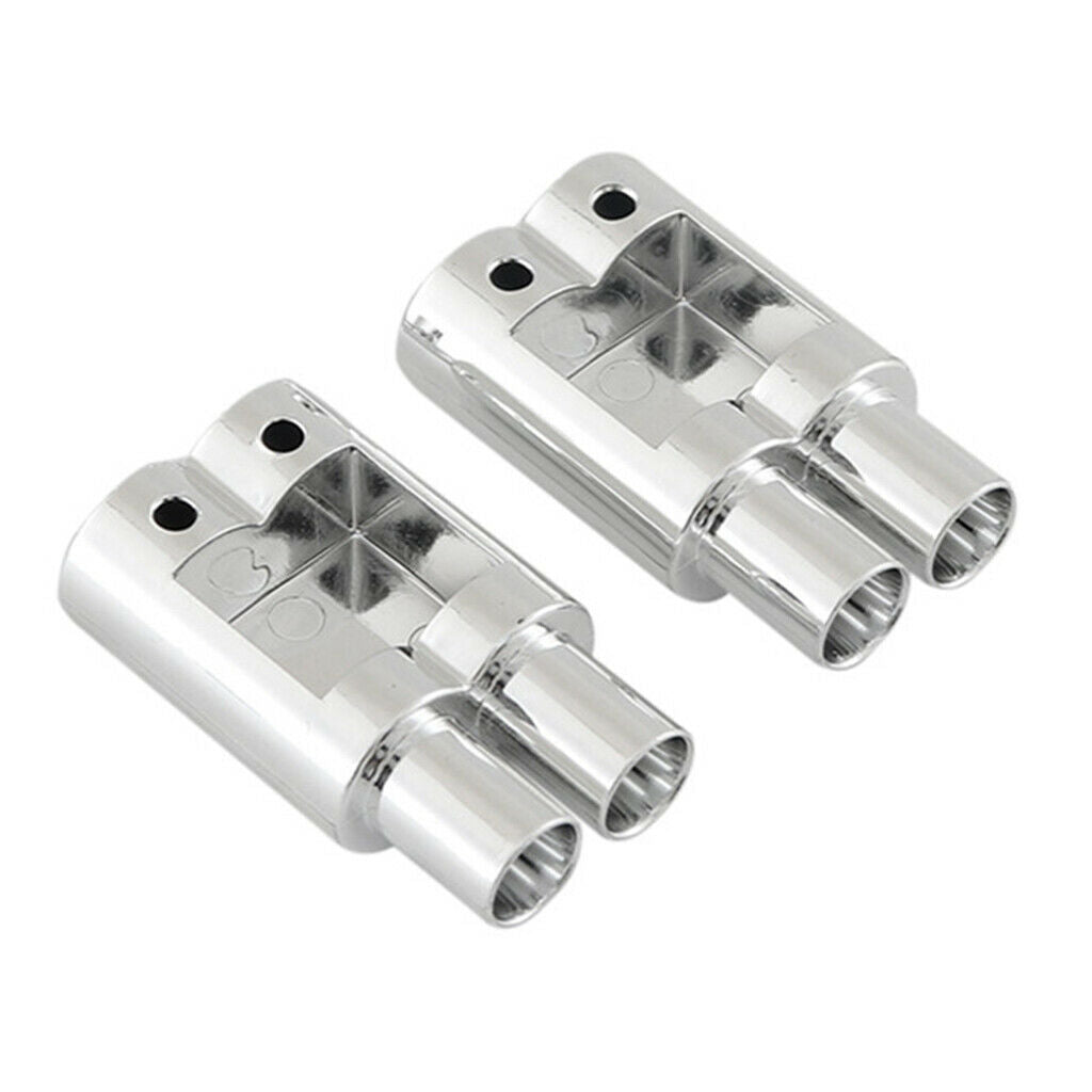 2Pcs 1/10 RC Racing Drifts Car Accessories Double Exhaust Pipes Accessories