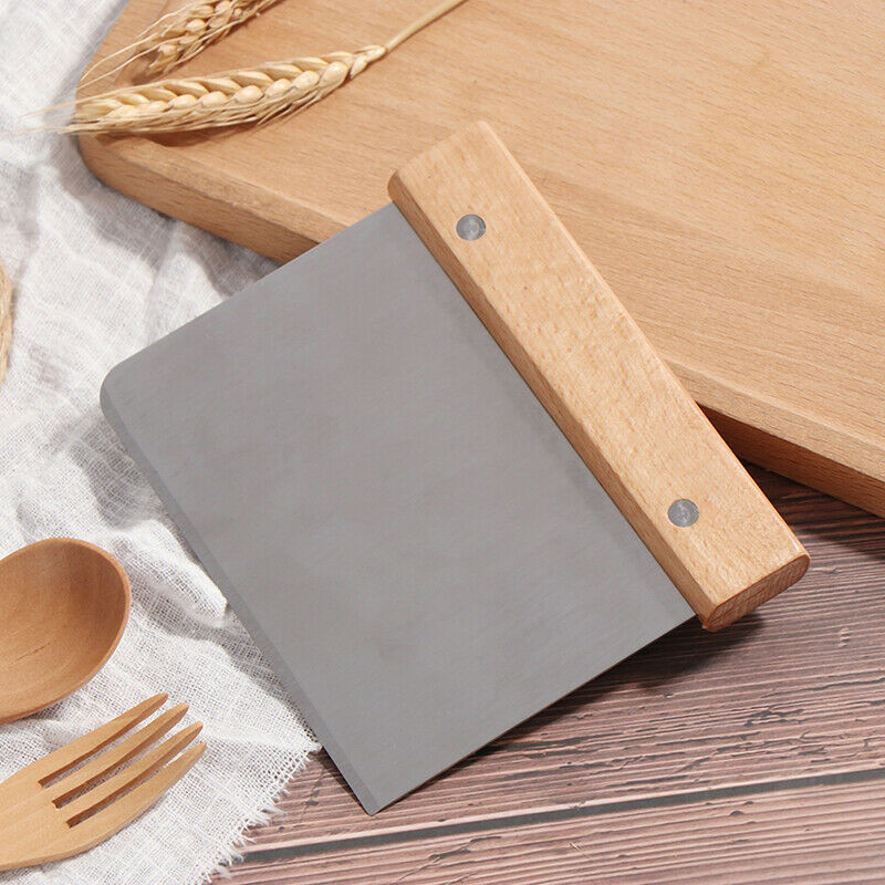Dough Scraper Stainless Steel Pizza Cutter Kitchen Bakery Tools Cake Tool.l8