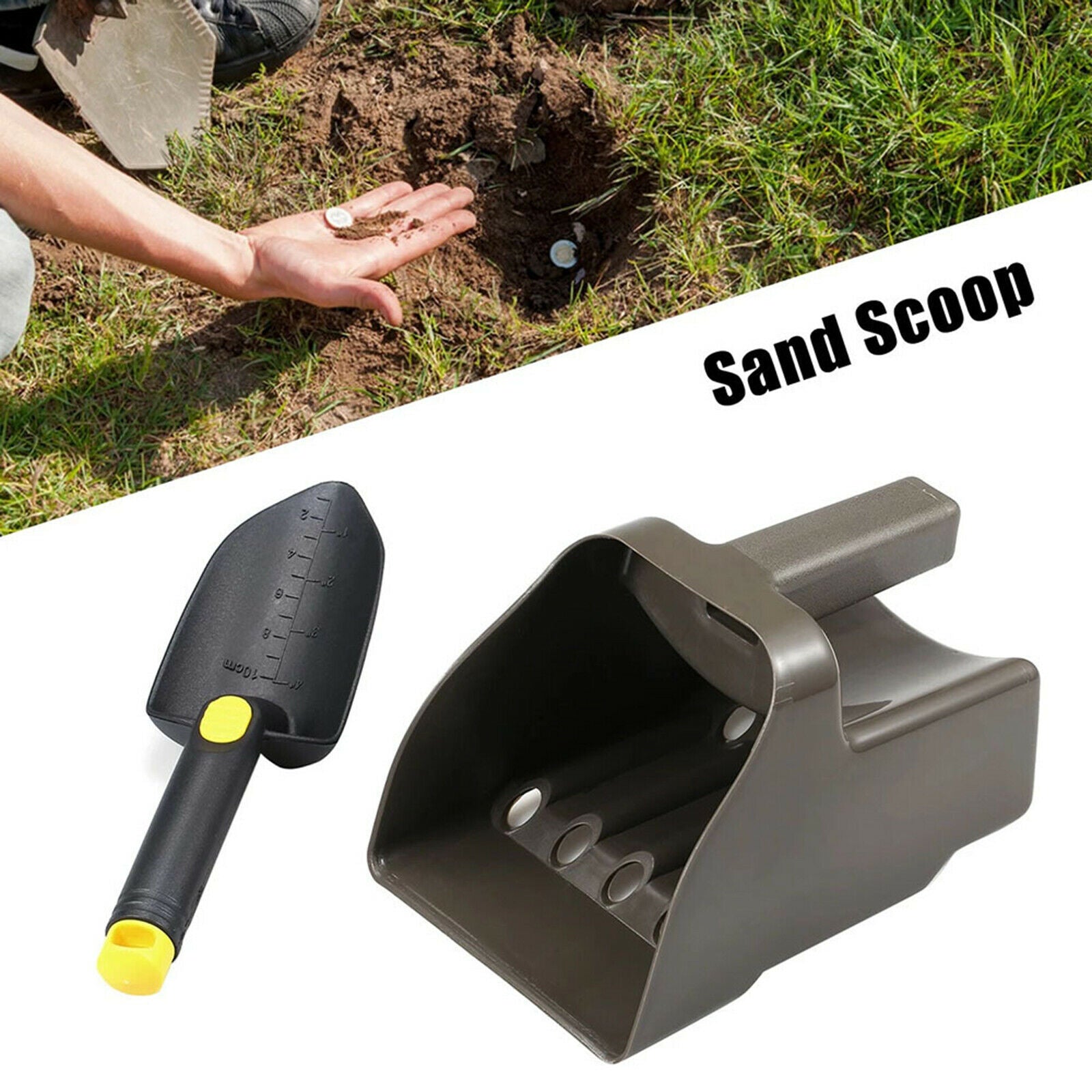 Beach Diving Sand Scoop and Shovel Metal Detector for Treasure Hunt Tool