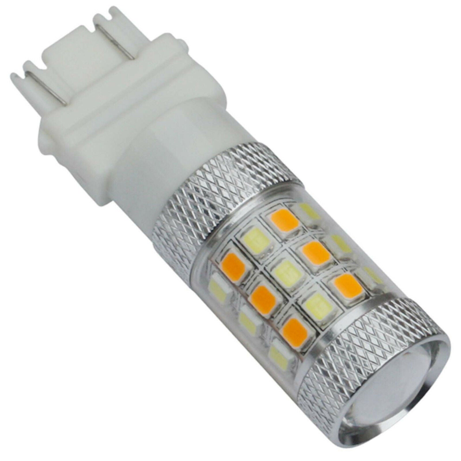 2* Switchback Dual Color White Amber 3157 LED Bulb Turn Signal tail DRL Light
