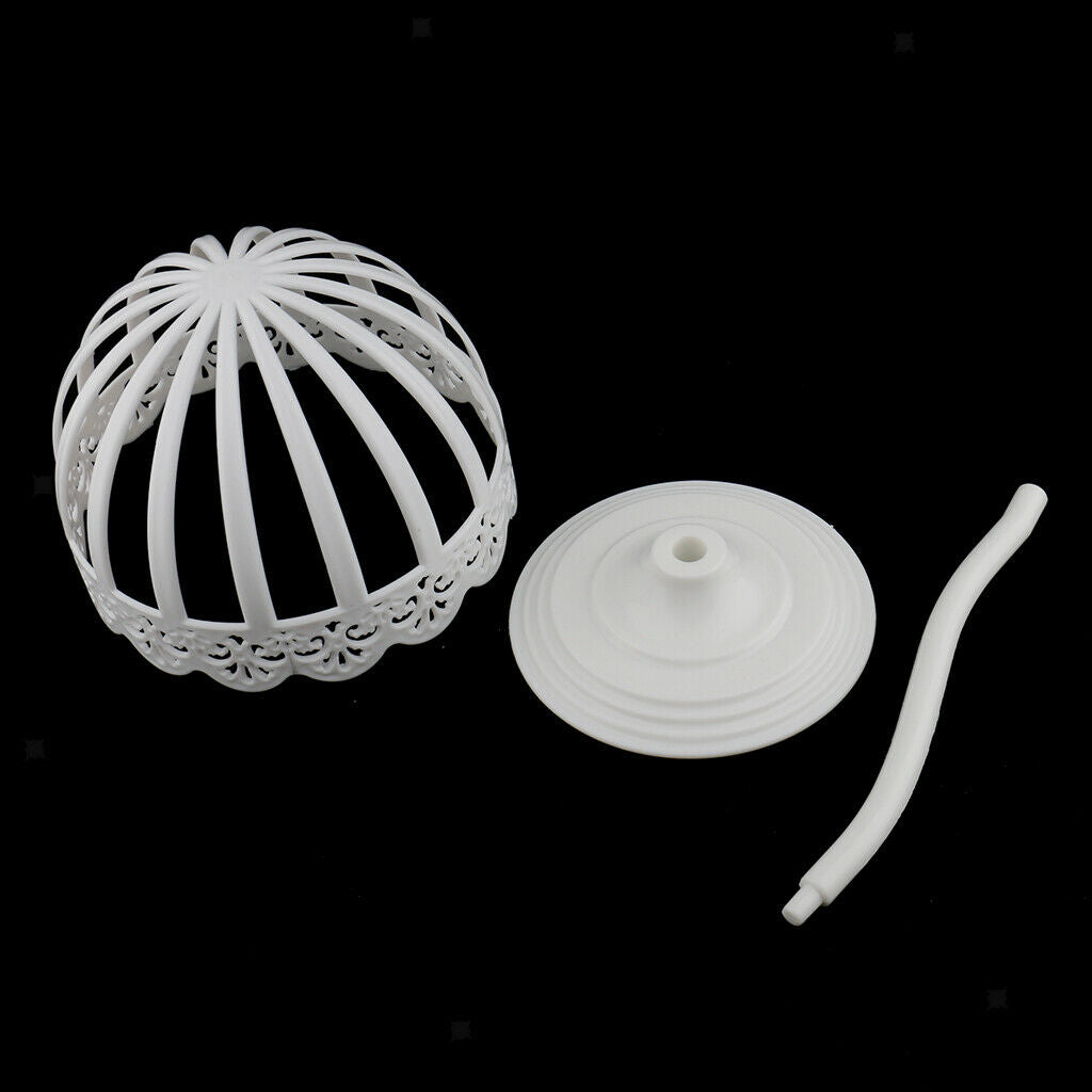 Pack of 2 16/17'' Child Painter Hat Storage Display Rack Shelf Stand White