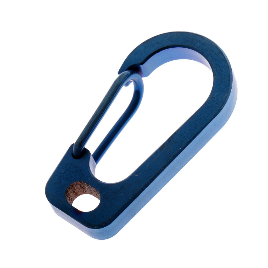 2pcs Multifunction Titanium Alloy Carabiner Clip Keychain Quick Hook Buckle