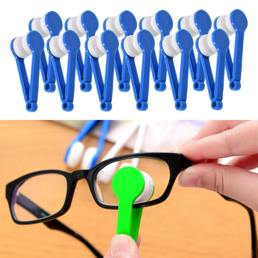 24Pack Mini Microfiber Spectacles Cleaner Cleaning Tools Brush Eyeglasses
