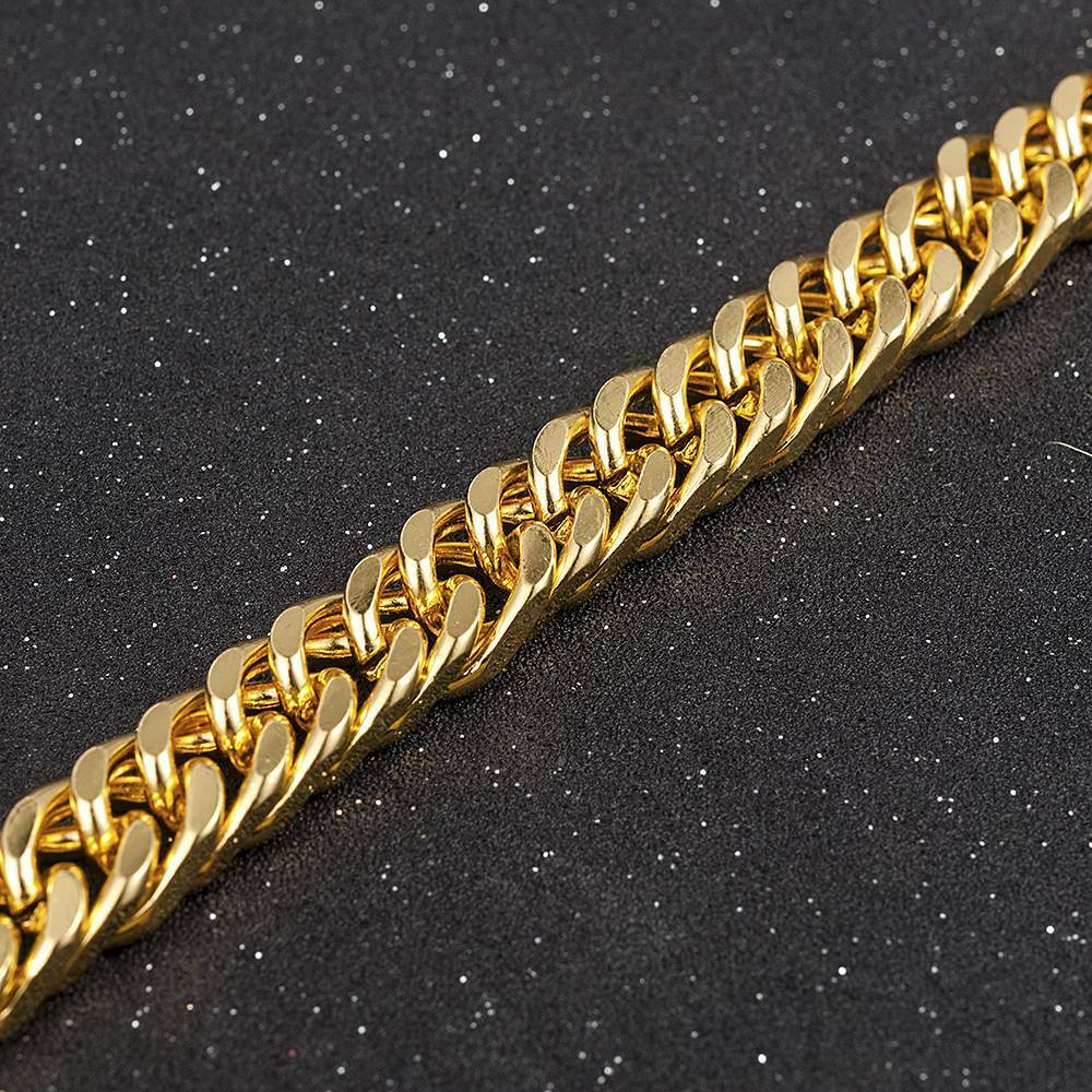 14mm Men's Heavy Solid Stainless Steel Curb Chain Bracelet Fashion Jewelry *1