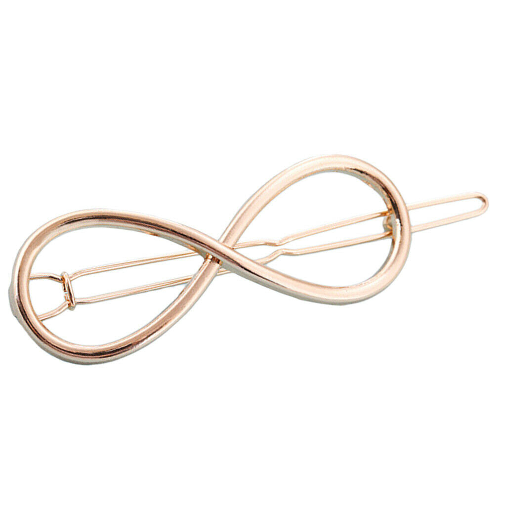Fashion Geometric Hairpin Clip Hair Snap Clamp Slide Grip Barrette Girl
