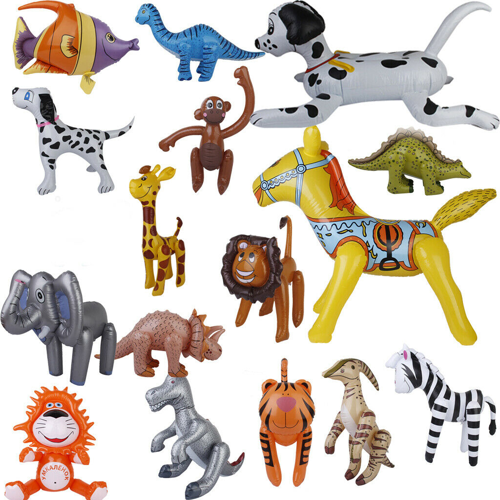 2X Cool Fun Inflatable Blow- '' Parasaurolophus Dinosaur Toys Party Favor