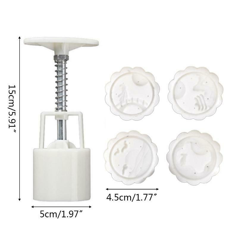 50g Plastic Moon Cake Mold Press Safe Mooncake Mould for Mid-Autumn Festival Use