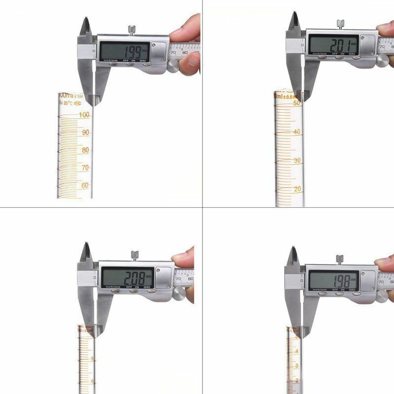 Thick Glass Graduated Measuring Cylinder Set 5ml 10ml 50ml 100ml Glass