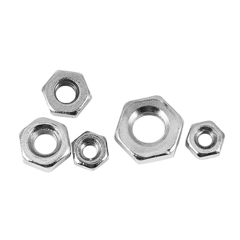 250 Pcs/Set M1.6 M2 M2.5 M3 M4 Carbon Steel Hex Nut Assortment Kit Hexagon NutJ9