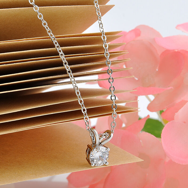 Elegant Women LadyCrystal Zircon Pendant Chain Statement  Necklace Jewelry
