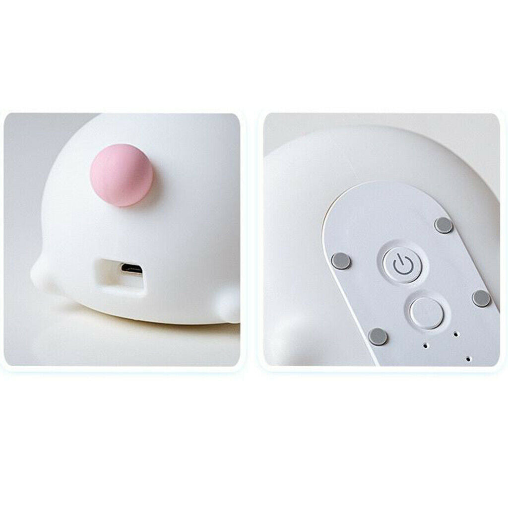 Bunny Silicone Night Light Animal Lamp for Girls Toddler With Remote