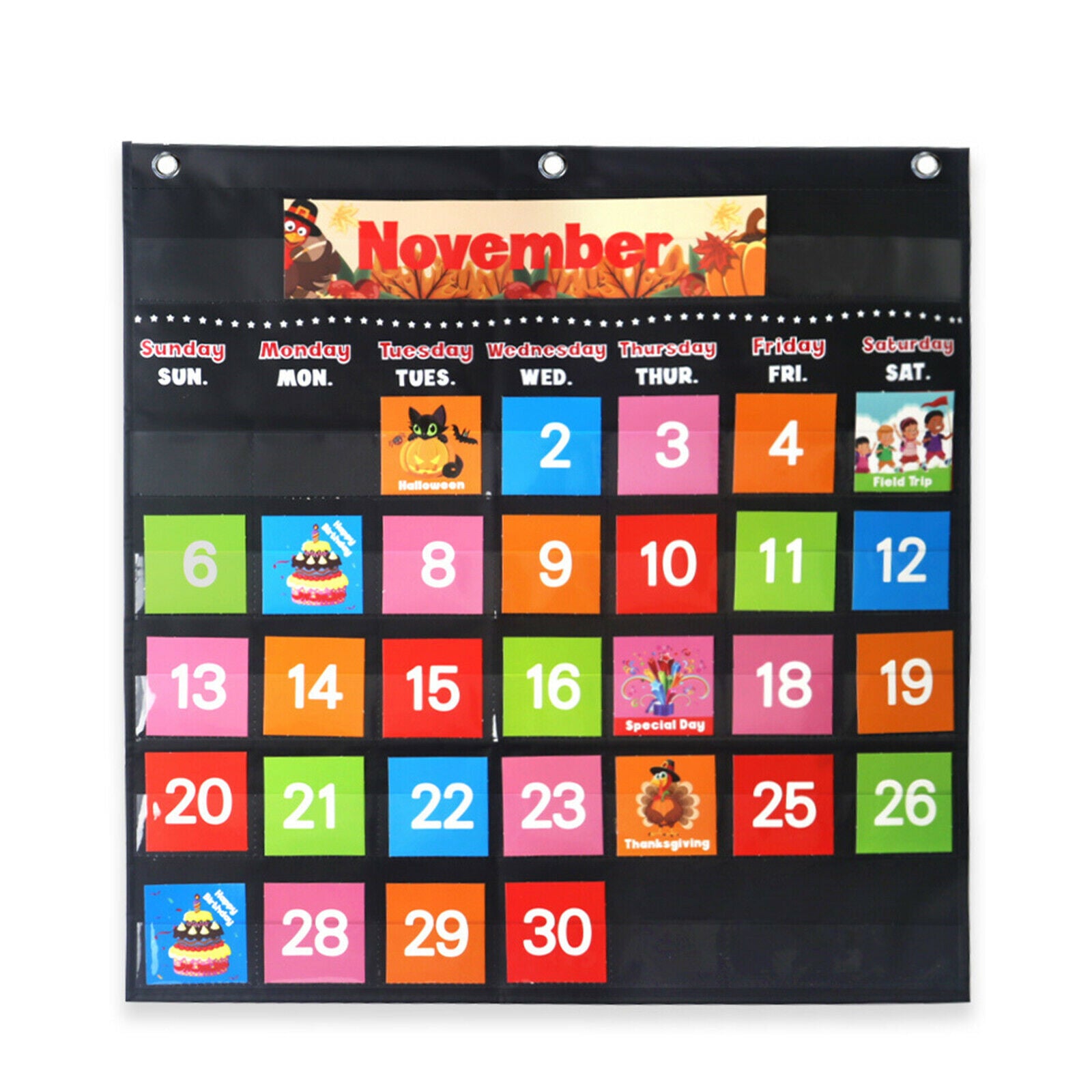 Classroom Resources Pocket Chart Monthly Calendar Circle Learning Time Center