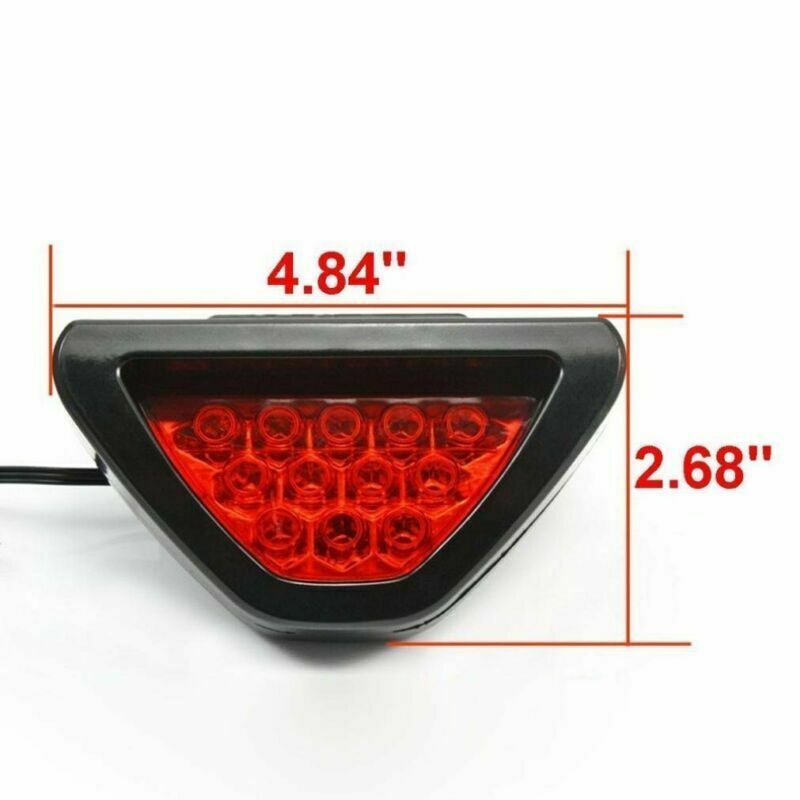 High Power F1 Style 12LED Red Auto Car 3rd Third Rear Tail Brake Light Stop Lamp