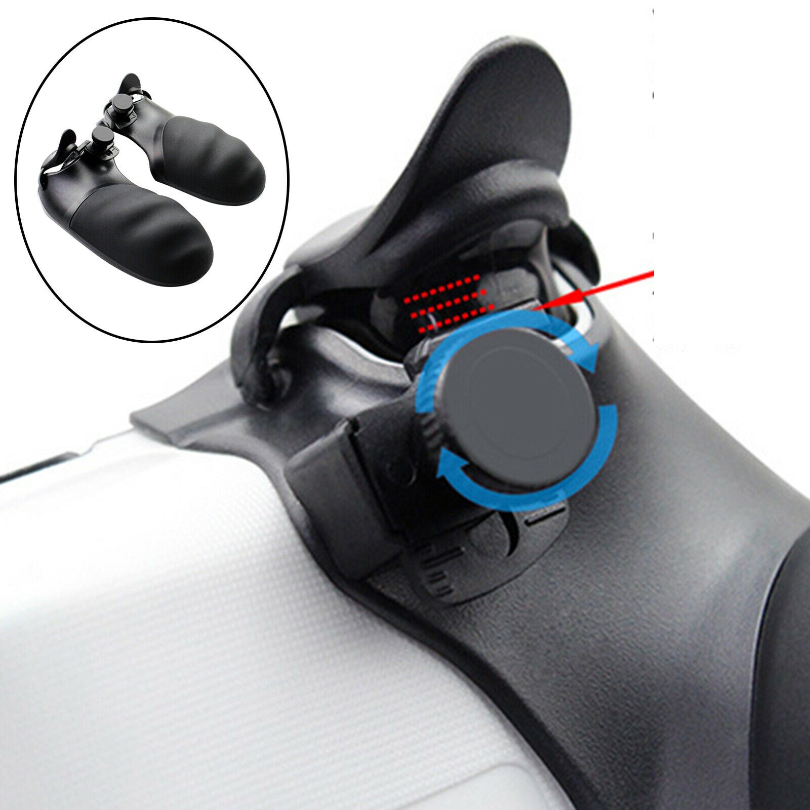 1 Pair Black Grip Cover Shield Skin Case Non-slip for PS4 Game Controller