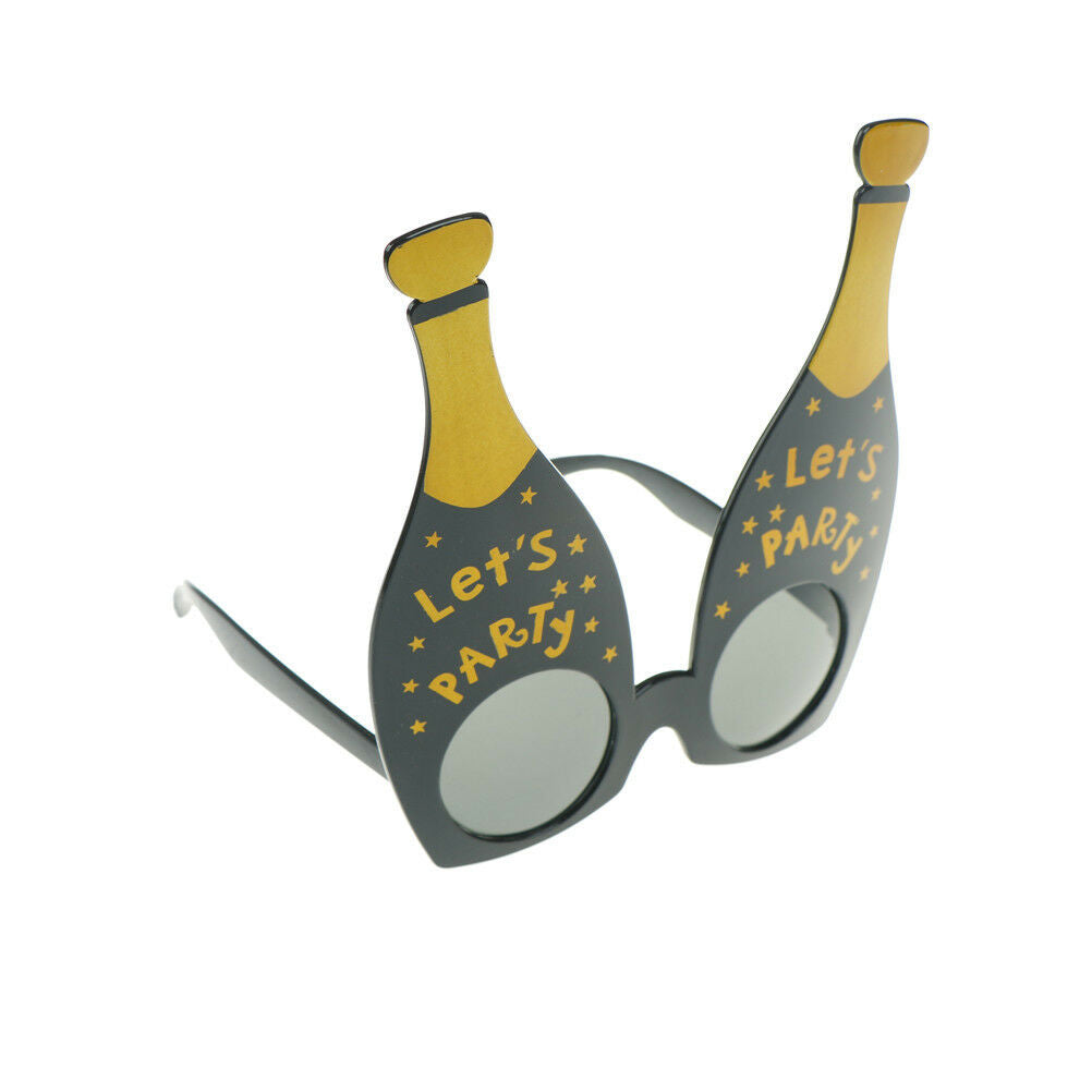 let's party champagne bottle party glasses photobooth props costume accessorBDA