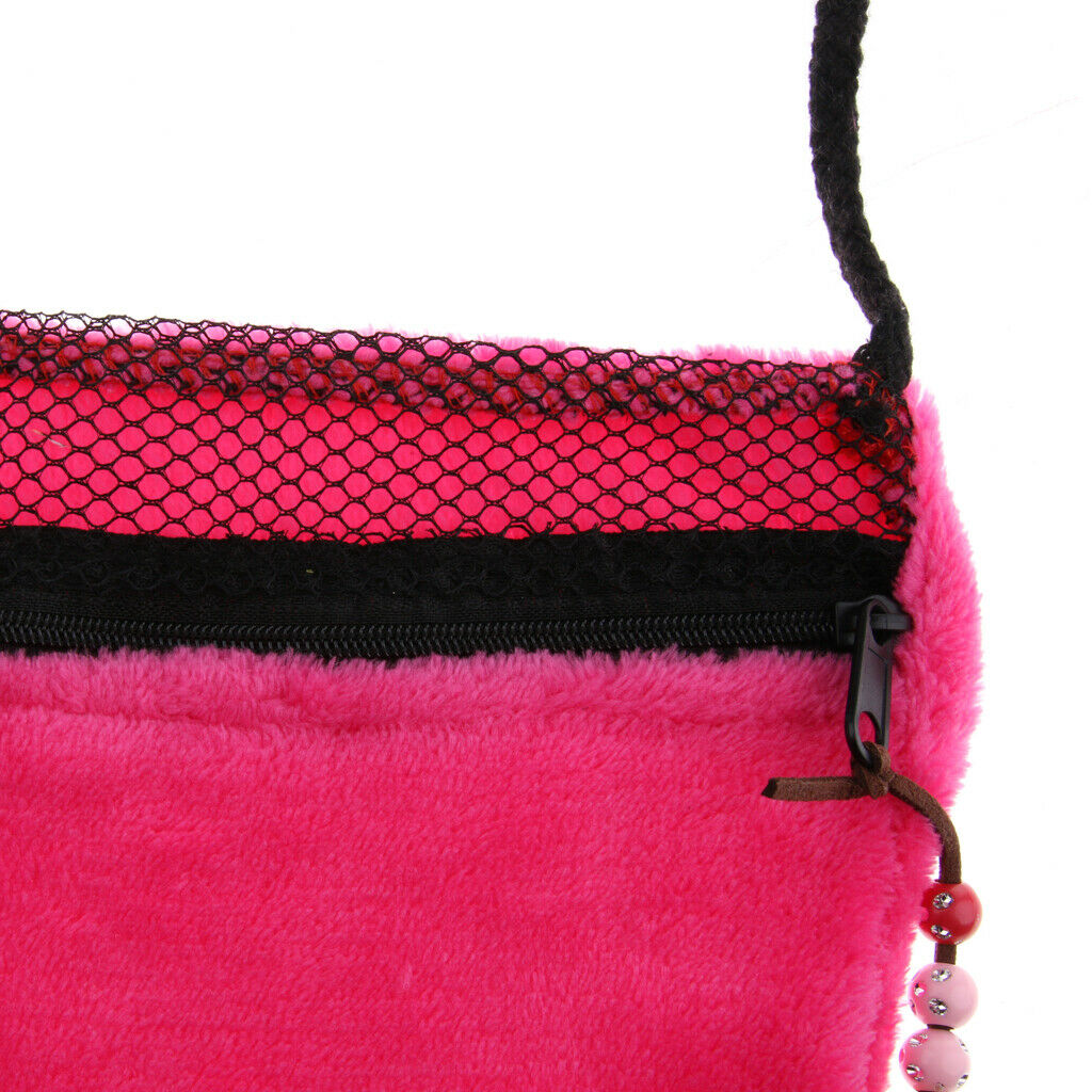 Dwarf & Syrian Hamster / Mice & Gerbils Pouch Durable & Warm Travel Carrier Rose