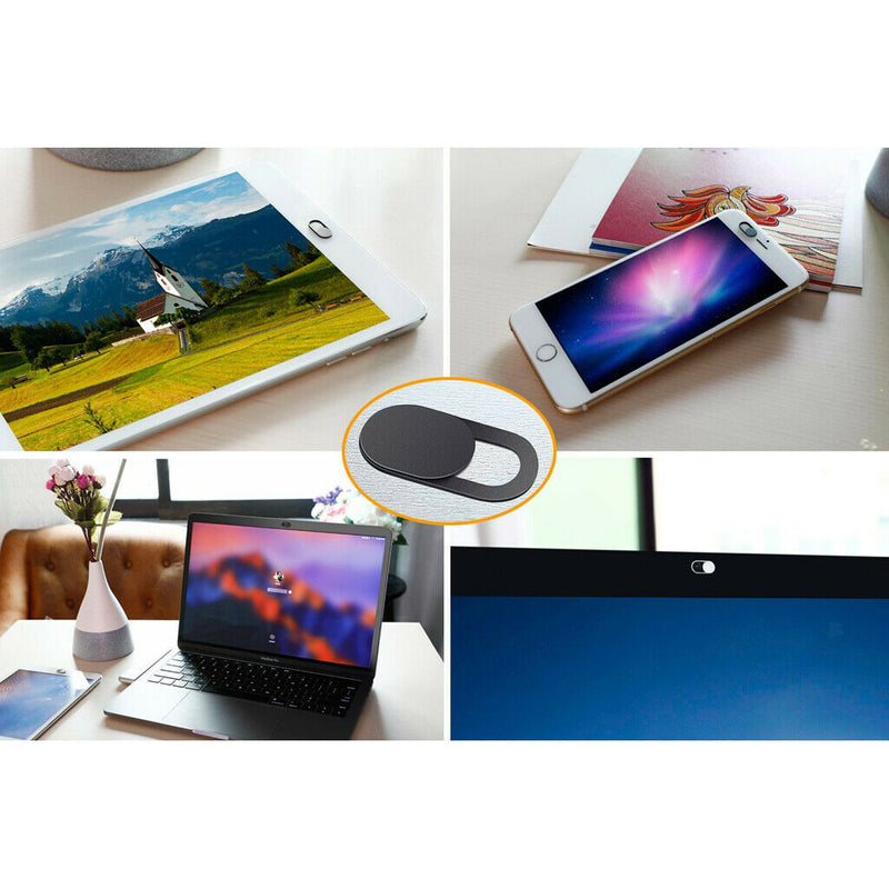 3x 0.03in Ultra Thin Aluminum Alloy Webcam Shutter Cover for Laptop Phone