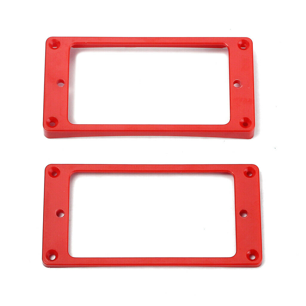3x Red Plastic Pickup Mounting  for LP SG Guitar Part W/ Screw 91 X 45 Mm