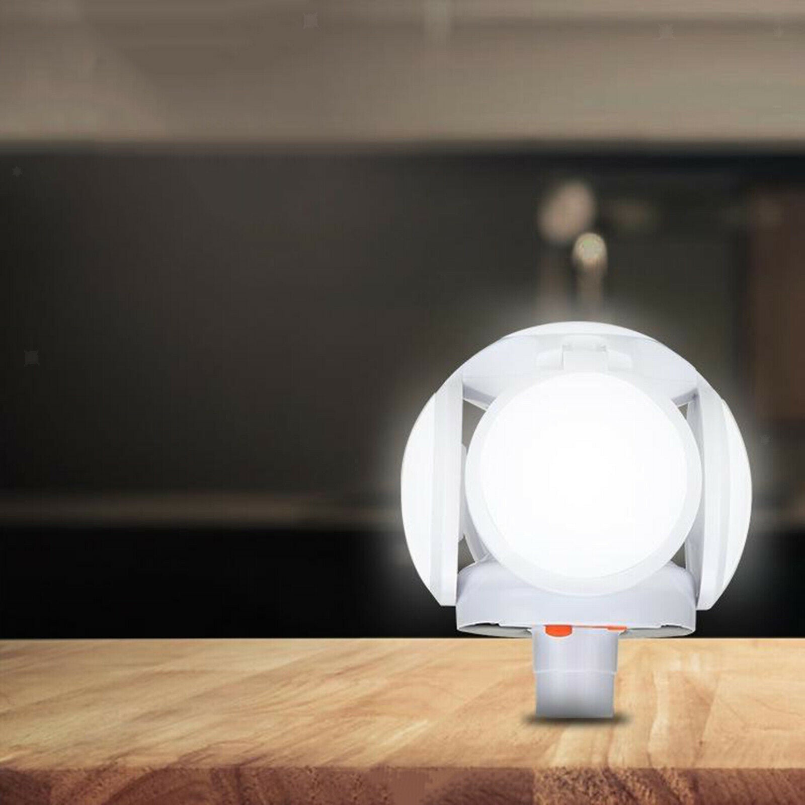 Portable Foldable Football Bulb 5 Leaves Camping Solar Lamp Tent Light