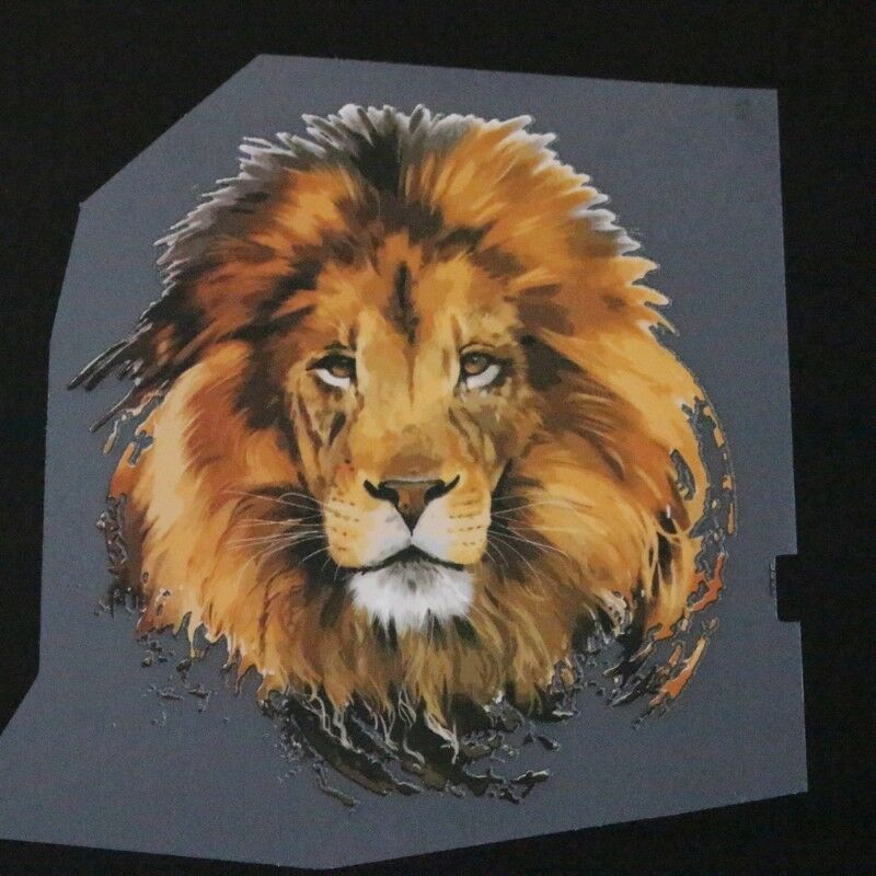Lion Clothes Patches DIY Printing Iron On Appliques Heat Transfer Stickers Decor