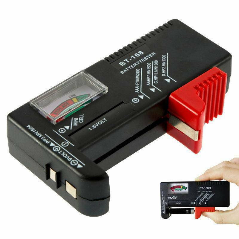 Universal AA/AAA/C/D 9V/1.5V BT-168 Button Cell Battery Volt Check Tester Tool